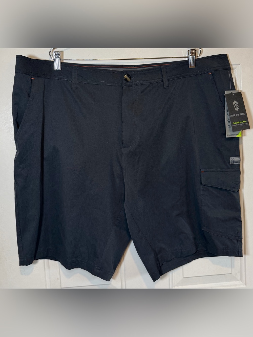 Men’s Free Country Size 44 Deep Charcoal Taconic Ripstop Shorts NWT 9” Inseam